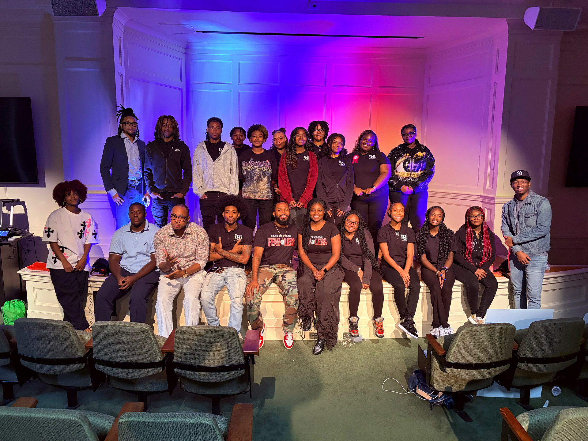 LEAD U cohort on stage at the Fearless 1X 26 showcase