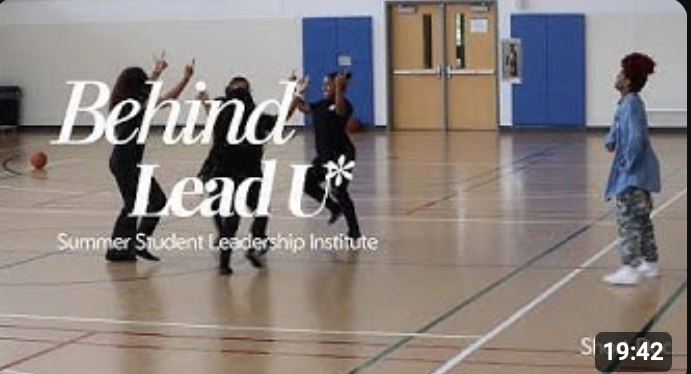 LEAD U students and mentors behind the scenes